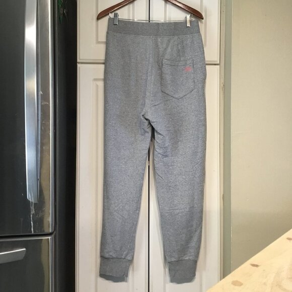 UGG RTW Gray Fleece Joggers Knit Cuffs - Picture 2 of 5